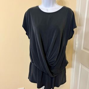 Express black matching short set with twisted top detail - Size M